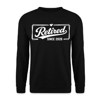 Legendärer ehemaliger Schlagzeuger, der noch im Rhythmus ist - Unisex Pullover - Schwarz - Vorne - Alina (178cm) & Michal (187cm)