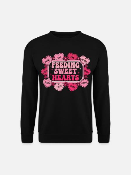 Caring Hearts: Education and Love - Unisex Sweatshirt - black