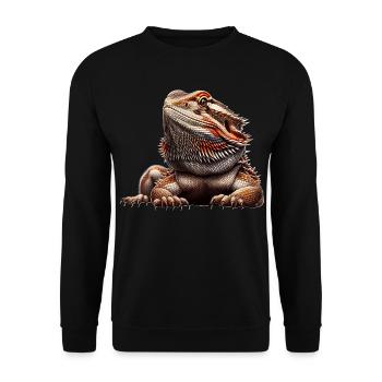 Bartagame - Unisex Pullover - Schwarz - Vorne - Alina (178cm) & Michal (187cm)