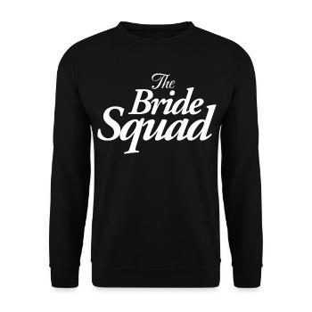 The Bride Squad - Unisex Pullover - Schwarz - Vorne - Alina (178cm) & Michal (187cm)