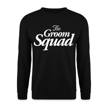 The Groom Squad - Unisex Sweatshirt - black - Front - Alina (178cm) & Michal (187cm)