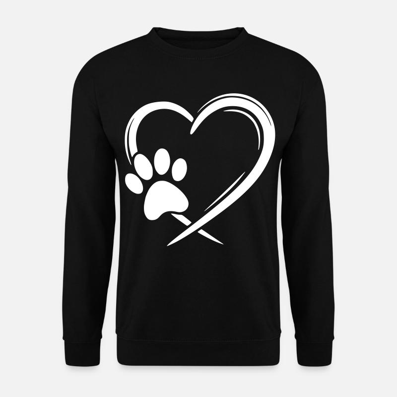Paw Heart - Unisex Sweatshirt - black
