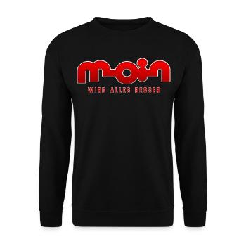 Moin, tout s’améliore - Sweat-shirt Unisexe - noir - Devant - Alina (178cm) & Michal (187cm)