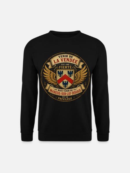Fierté Vendée - Mareuil-sur-Lay-Dissais Privilège  - Sweat-shirt Unisexe - noir