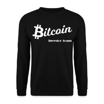 Crypto Investor Team Chart - Unisex Sweatshirt - black - Front - Alina (178cm) & Michal (187cm)