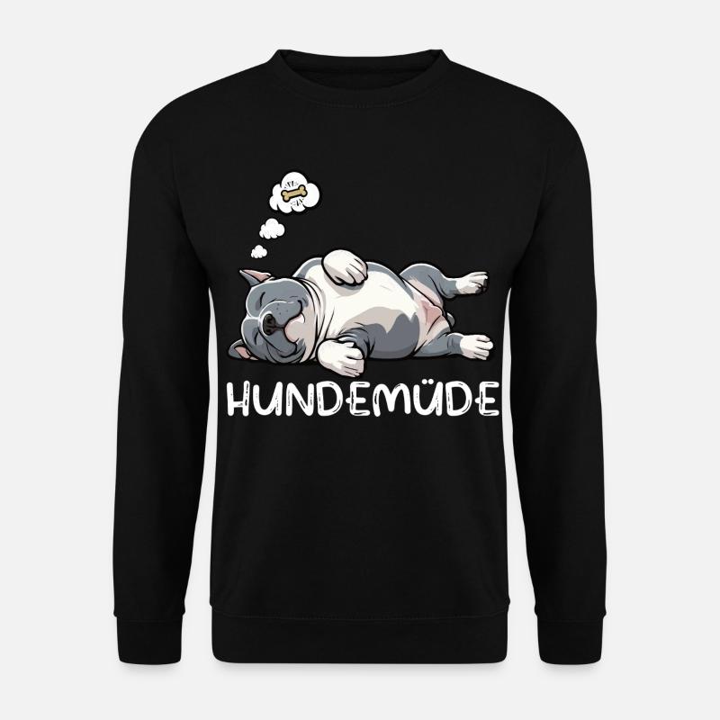 Hundemüde American Bully Bully Pit Bullybesitzer - Unisex Pullover - Schwarz