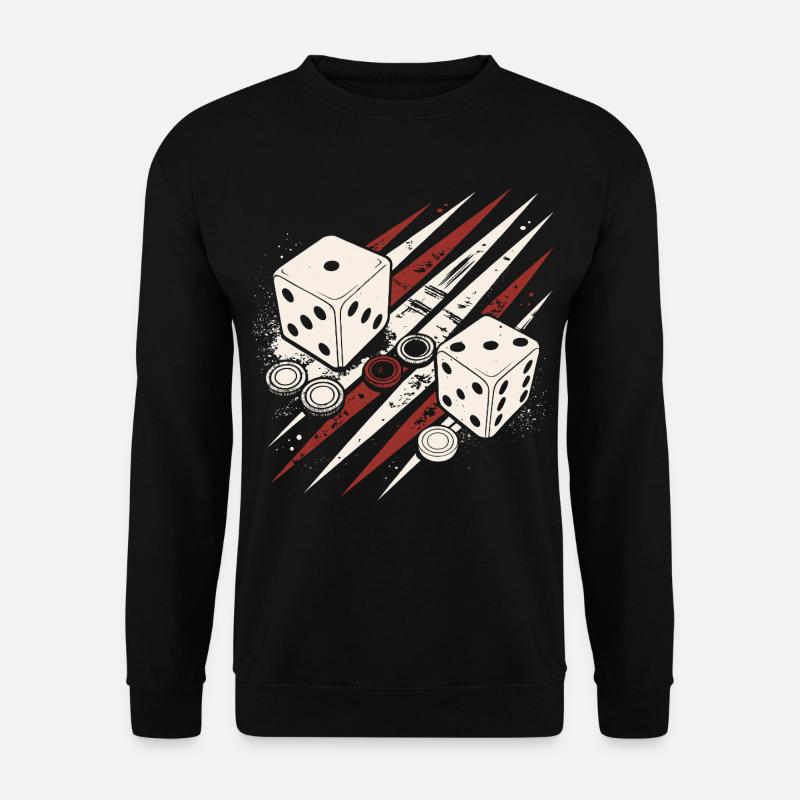 Backgammon | Jeu de société | Don - Sweat-shirt Unisexe - noir