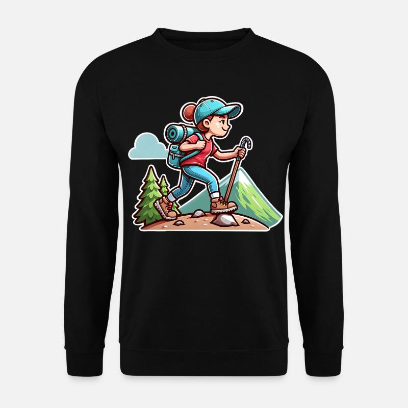 Wanderin Wandern - Unisex Pullover - Schwarz