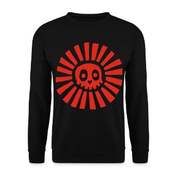 Red Sunny Skull - Unisex Sweatshirt - black - Front - Alina (178cm) & Michal (187cm)