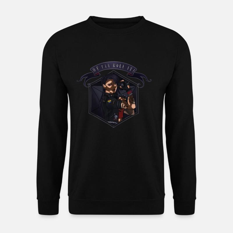 We can roll it ! Vitiligo - Sweat-shirt Unisexe - noir