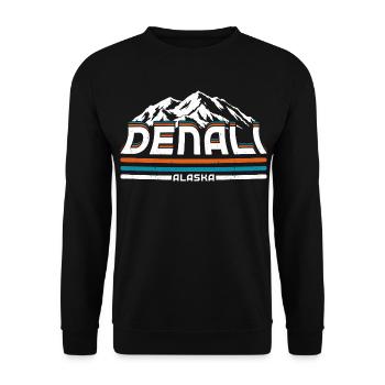 Parc national Alaska Denalis - Sweat-shirt Unisexe - noir - Devant - Alina (178cm) & Michal (187cm)