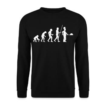 Boulanger Evolution Look Vieilli - Sweat-shirt Unisexe - noir - Devant - Alina (178cm) & Michal (187cm)