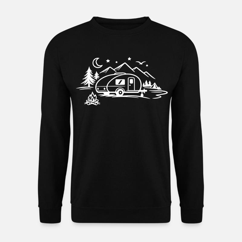 Camping Camper - Unisex Sweatshirt - black