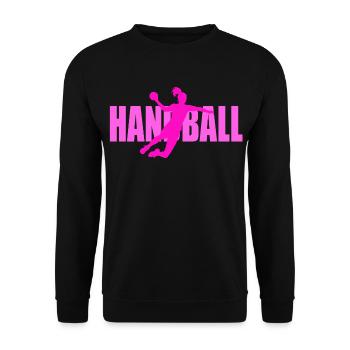 Handball - Unisex Sweatshirt - black - Front - Alina (178cm) & Michal (187cm)