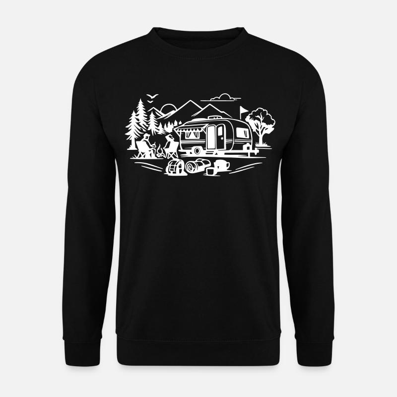 Camping - Unisex Sweatshirt - black