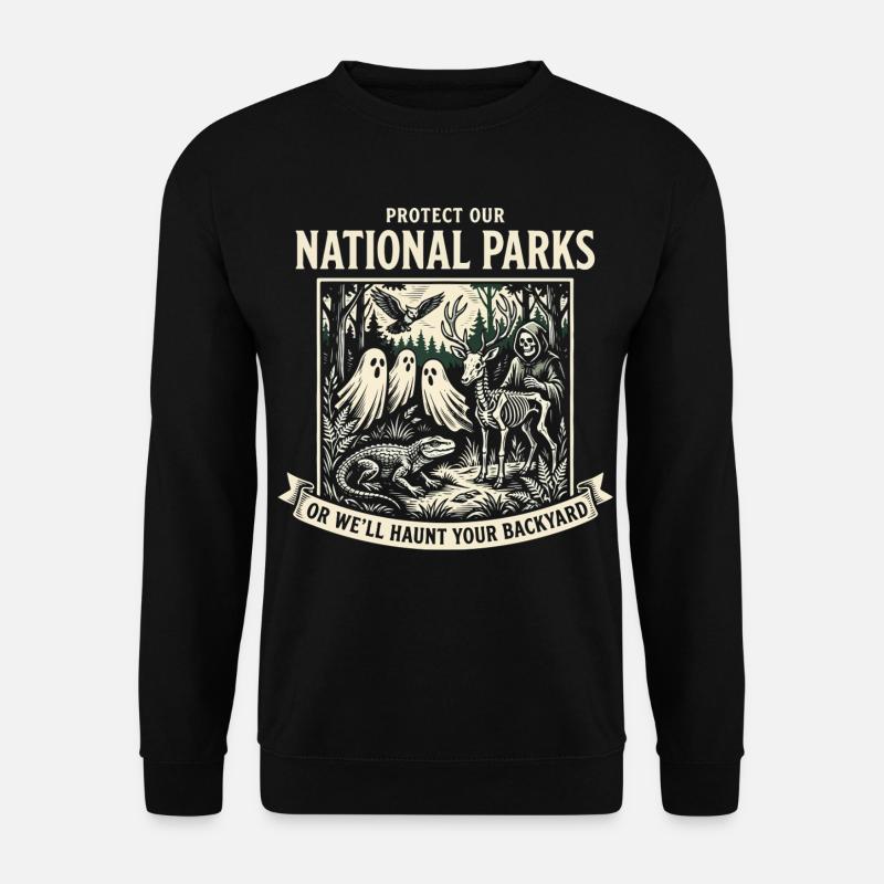 Nationalparks Geisterschutz - Unisex Pullover - Schwarz