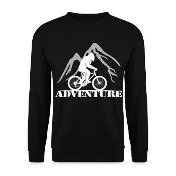 Adventure - Unisex Pullover - Schwarz - Vorne - Alina (178cm) & Michal (187cm)