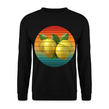 Fruit du citron - Sweat-shirt Unisexe - noir - Devant - Alina (178cm) & Michal (187cm)