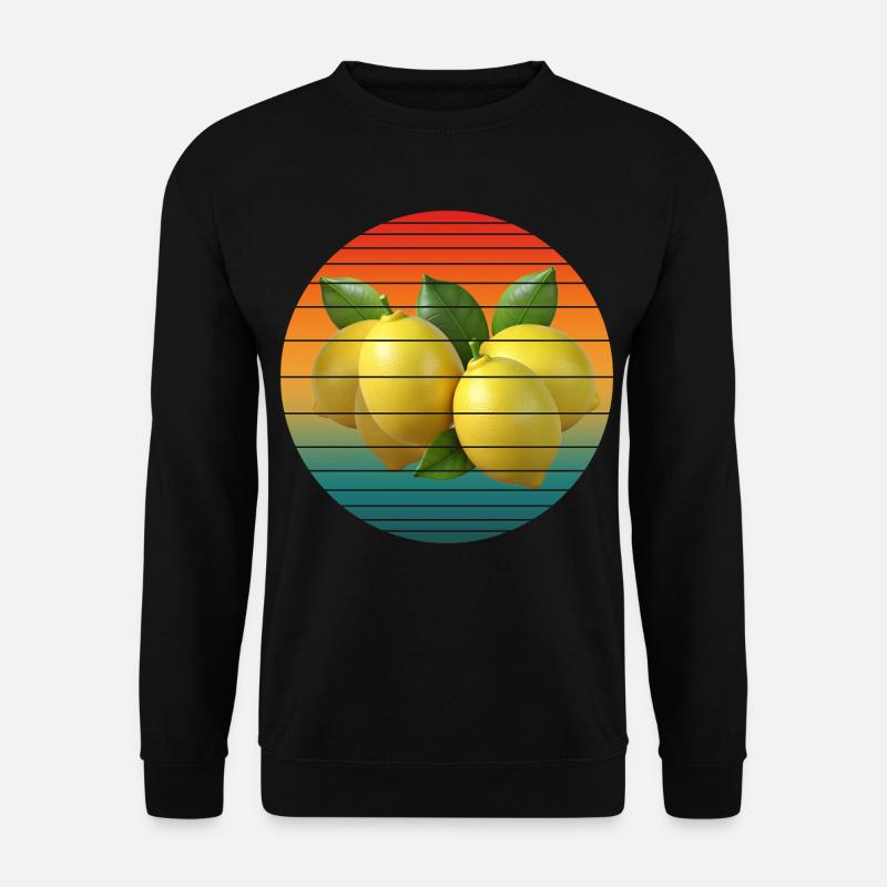 Zitronenfrucht - Unisex Pullover - Schwarz