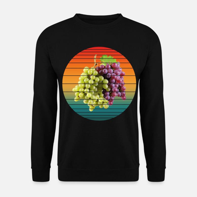 grape fruits - Unisex Sweatshirt - black