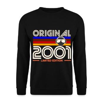 Original 2001 Limited Edition - Unisex Pullover - Schwarz - Vorne - Alina (178cm) & Michal (187cm)