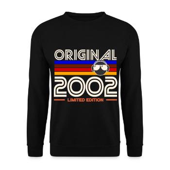 Original 2002 Limited Edition Retro - Unisex Sweatshirt - black - Front - Alina (178cm) & Michal (187cm)