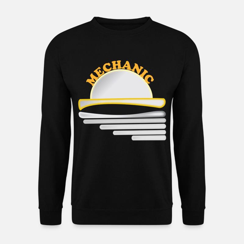 Mechanic Grafik - Unisex Pullover - Schwarz