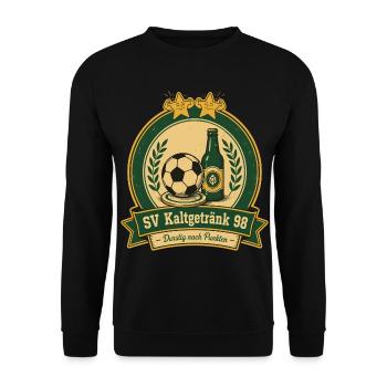 SV Kaltgetränk 98 - Unisex Pullover - Schwarz - Vorne - Alina (178cm) & Michal (187cm)
