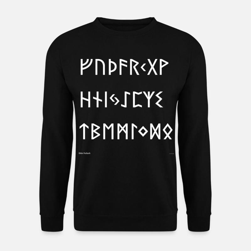 Futhark Elder (blanc) - Sweat-shirt Unisexe - noir