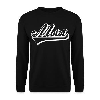 Mobiz Retro Script Logo - Unisex Pullover - Schwarz - Vorne - Alina (178cm) & Michal (187cm)