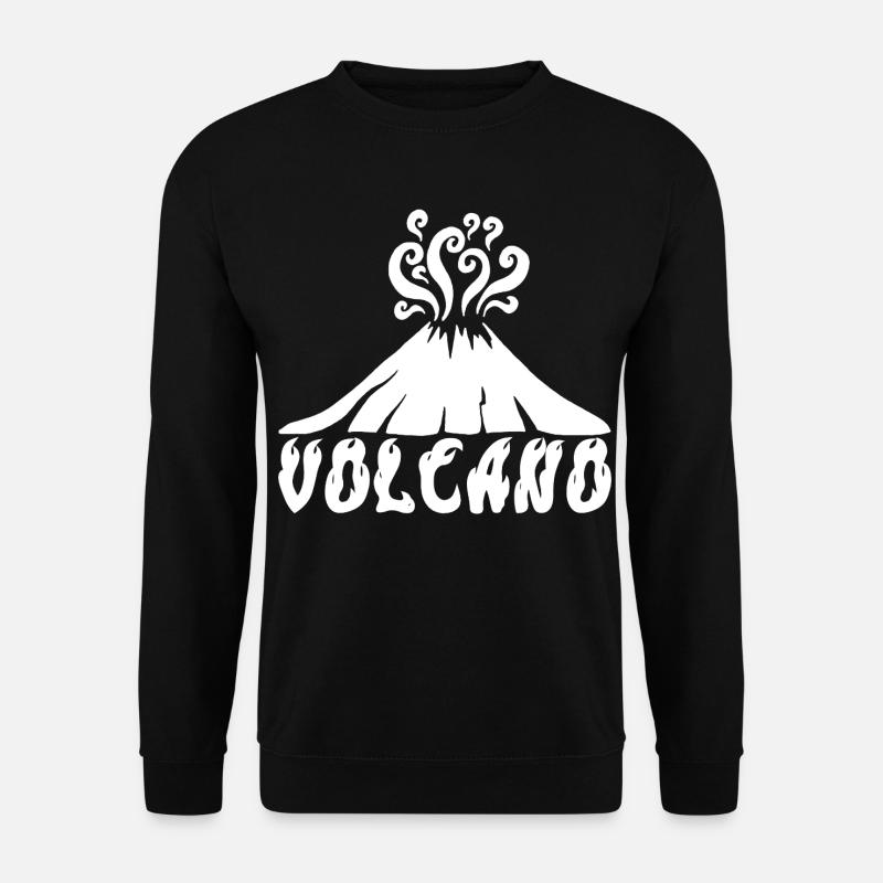 Volcan blanc - Sweat-shirt Unisexe - noir