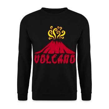 Volcan en éruption - Sweat-shirt Unisexe - noir - Devant - Alina (178cm) & Michal (187cm)
