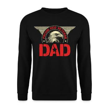 Veterans Day Für Republikaner Dad - Unisex Pullover - Schwarz - Vorne - Alina (178cm) & Michal (187cm)