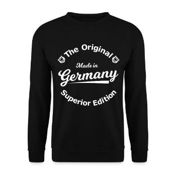 Original Germany Superior Edition - Unisex Pullover - Schwarz - Vorne - Alina (178cm) & Michal (187cm)
