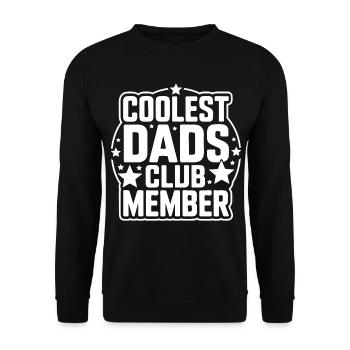 Chemise de membre du Dad Club le plus cool - Sweat-shirt Unisexe - noir - Devant - Alina (178cm) & Michal (187cm)