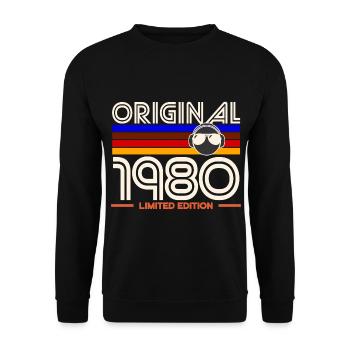 Originale limitierte Ausgabe von 1980 - Unisex Pullover - Schwarz - Vorne - Alina (178cm) & Michal (187cm)