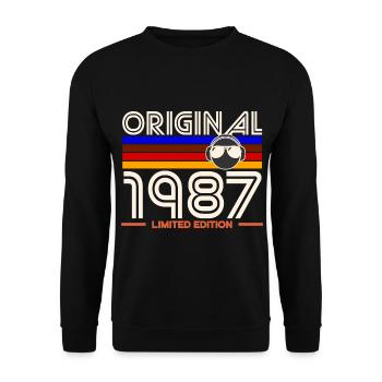 Original 1987 Limited Edition - Sweat-shirt Unisexe - noir - Devant - Alina (178cm) & Michal (187cm)