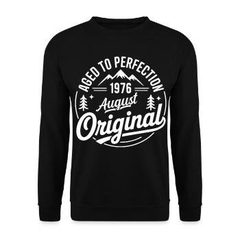 août 1976 – Légende des sommets et montagnes - Sweat-shirt Unisexe - noir - Devant - Alina (178cm) & Michal (187cm)