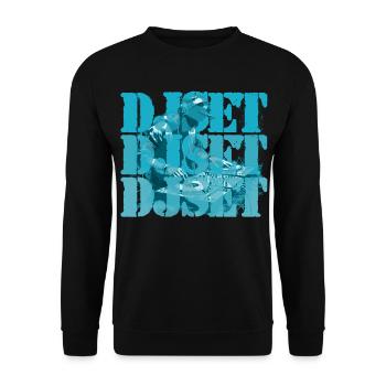 DJ set - Unisex Sweatshirt - black - Front - Alina (178cm) & Michal (187cm)