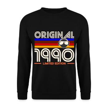 Original 1990 Limited Edition - Unisex Sweatshirt - black - Front - Alina (178cm) & Michal (187cm)