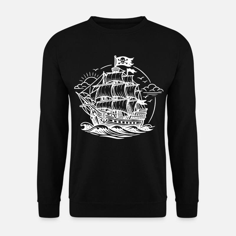 Pirate ship - Unisex Sweatshirt - black