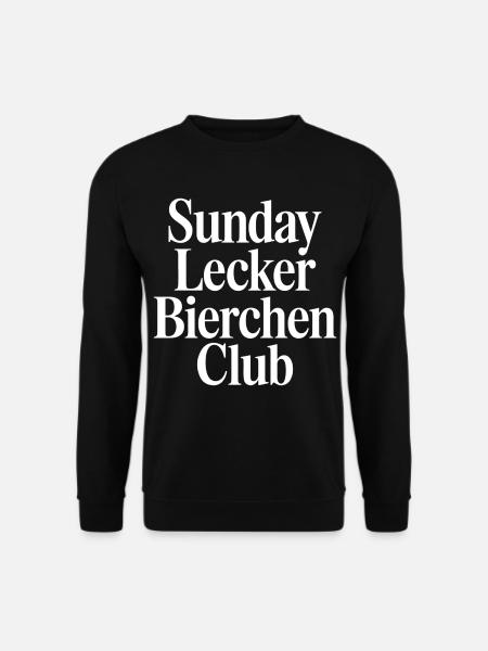 Sunday Lecker Bierchen Club - Unisex Pullover - Schwarz