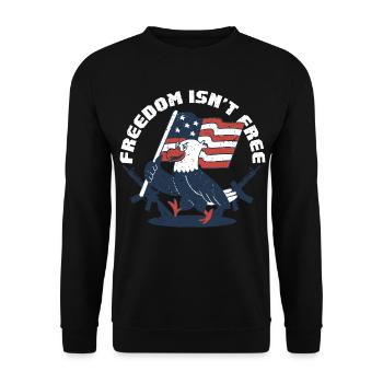 Journée des anciens combattants pour les républicains - Sweat-shirt Unisexe - noir - Devant - Alina (178cm) & Michal (187cm)