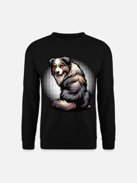 Australian Shepherd Aussie Aussiebesitzer Aussies - Unisex Pullover - Schwarz