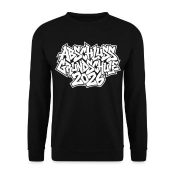 Elementary School Graduation 2026 Graffiti - Unisex Sweatshirt - black - Front - Alina (178cm) & Michal (187cm)