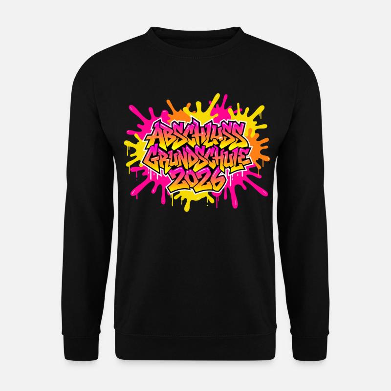 Grundschule Abschluss 2026 Graffiti  - Unisex Pullover - Schwarz