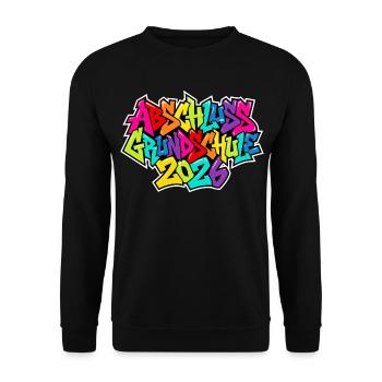 Primary school graduation 2026 - Unisex Sweatshirt - black - Front - Alina (178cm) & Michal (187cm)