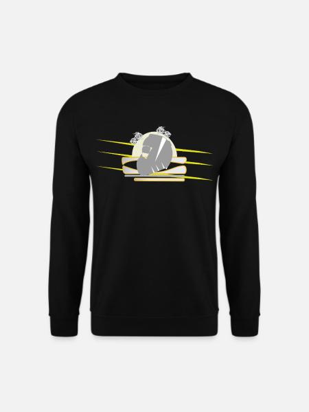Motorcycle Chopper Helmet - Unisex Sweatshirt - black