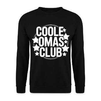 Cool Grannies Club - Unisex Sweatshirt - black - Front - Alina (178cm) & Michal (187cm)