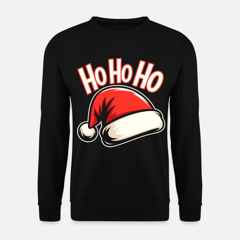 Xmas Santa Design - Unisex Pullover - Schwarz